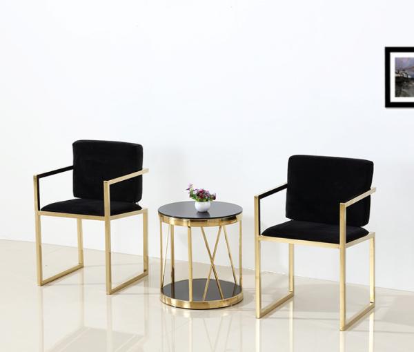 steel Metal furniture and Metal Material table legs or chair with mirror polished