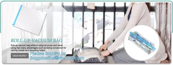 Vacuum storage space saving bag, Eco self seal bags, Roll-up storage bags, Space Saver Packing, Space Saver, Packing, Ho