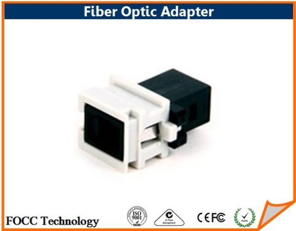 MTRJ to MTRJ Fiber Optic Adapter Polymer Housing SC Footprint In Network