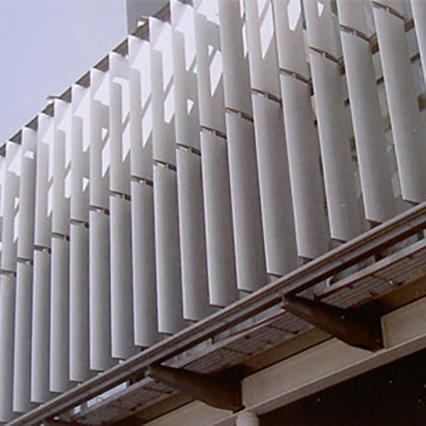 Modern Sunshade Vertical Aluminium Sun Louver For Building Decorative