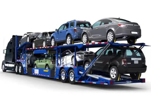 Hydraulic 2axle 6/8/10 Car Double Deck Car Carrier Trailer with Wabco Relay Valve