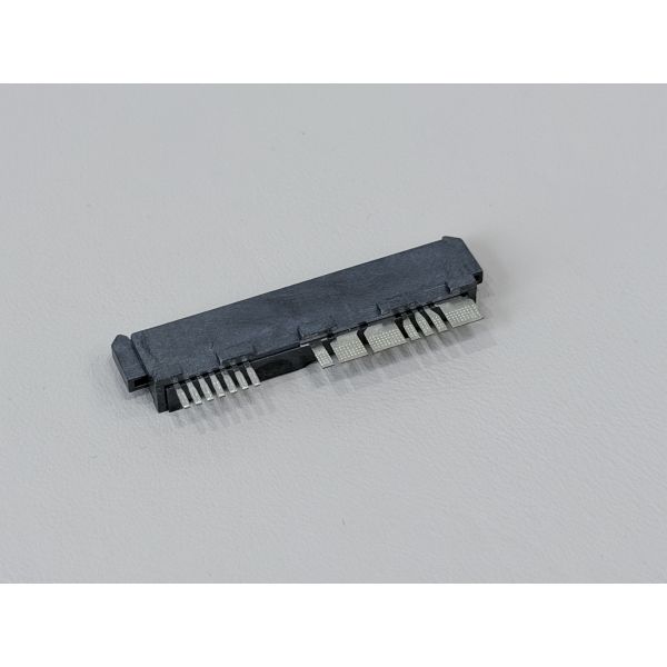 SAS 29P Wire Solder Female Cable Connector with Positioning Peg and Bump, 1.27mm Pitch 15U