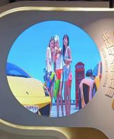 Display LED redondo a cores completas P4 Painel de vídeo exterior Classificação IP38-IP65
