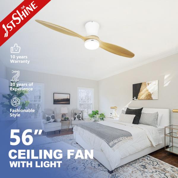 School Living Room LED Ceiling Fan 52 inch Support Dimmer Yes 3 Colors Natural Blades