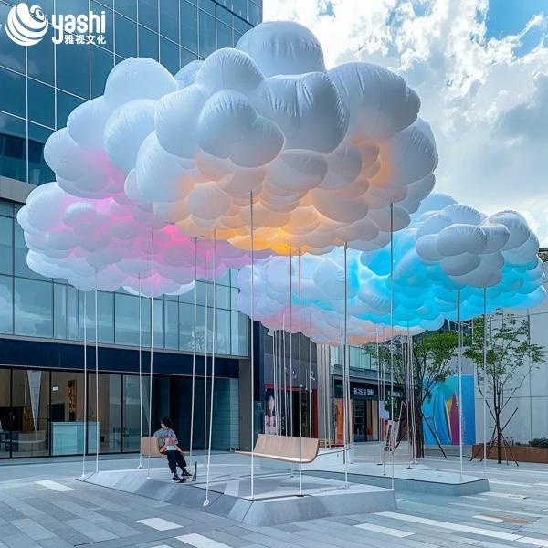 Outdoor Decoration LED Balloon Lights 220V for Square Events