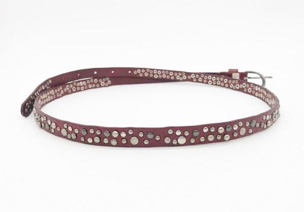 1.3cm Width Studded Waist Belt , Cool Studded Belts 95 - 125cm Length