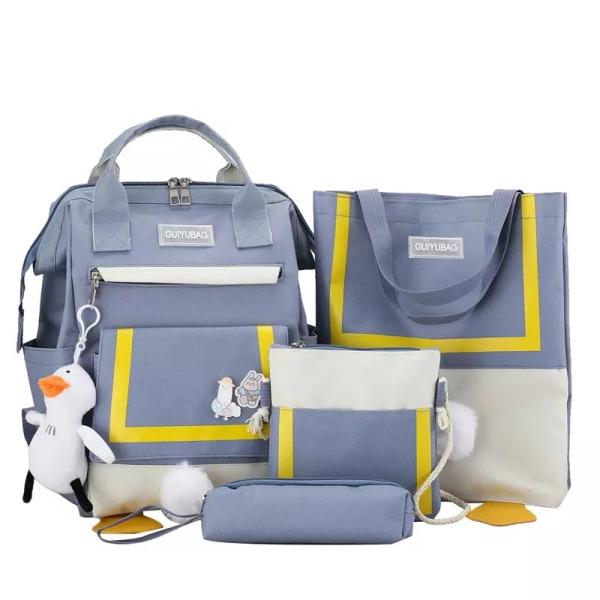 0.65 Inch Handbags Backpack Sets  Outdoor Travelling 4 Piece Backpack Set Ladies