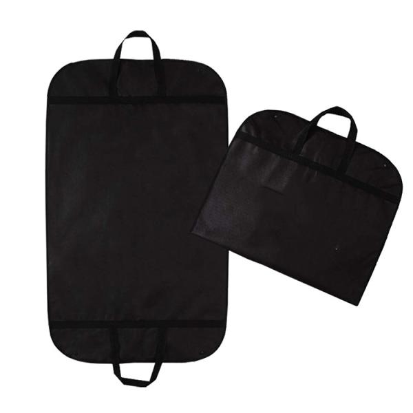 Black 200G 21*14*8cm Non Woven Suit Cover