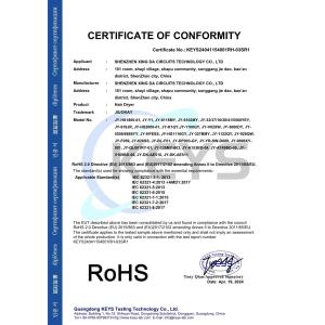 Shenzhen Xing Da Circuits Technology Co., Ltd. Certifications