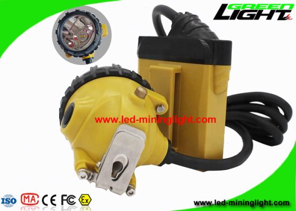 10.4Ah Miners Helmet Light High Low Beam Cree With Cable SOS Low Power Warning