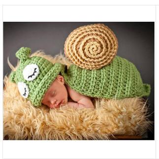 blue snail cartoon baby hat cap beanie set costume  Photography Prop Animal  set