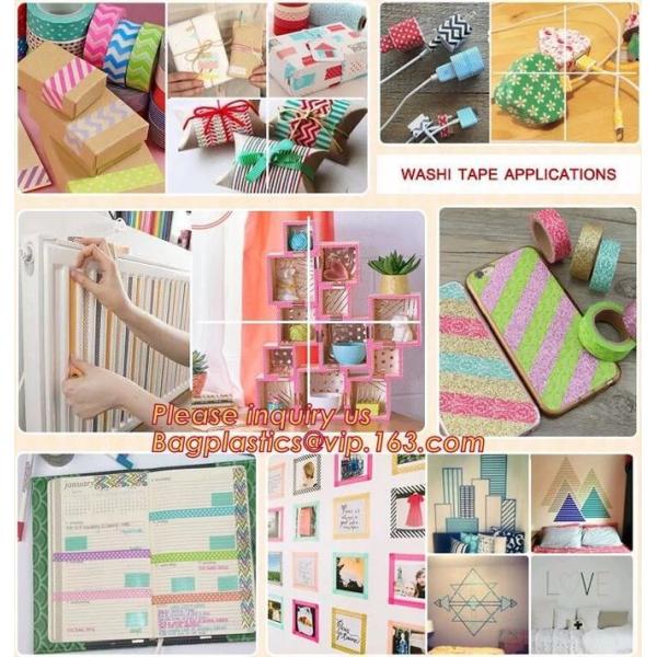 Plastic Core Washi Paper 5cm Japanese Paper Tape Card Crafting, Gift Box Package, Scrapbooking,Stationery Decoration