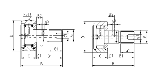 12.7mm Grease Lubrication CR Stud Track Roller