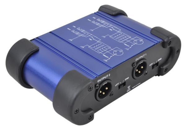 Active Battery Powered Digital Sound Processor DI Box DB-06 Metal Metal