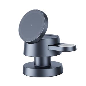 Black ABS Metal Paint Compact Wireless Charger For Fast And Stable Power Supply