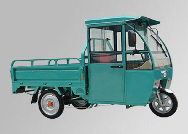 Freight Transport 3 Wheel Electric Cargo Bike 48V 800W Motor Green Steel Body 