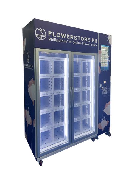 Micron Commercial Refrigerante Fresco Bouquet Flower Vending Machine Em loja de varejo não tripulado