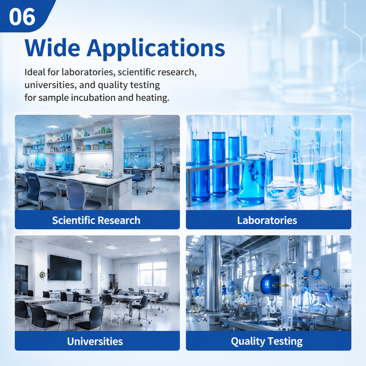 Cenlee Aquaculture Hygiene Education Lab Safe Heating HH-8 8-Hole PID Control 100°C Water-Shortage Protection Digital Water Bath