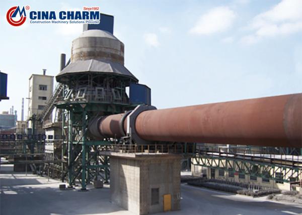 Cement Clinker Making Machinery Rotary Kiln / Lithium Powder Rotary Kiln Sponge Iron Plant