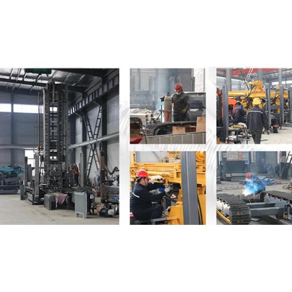 JDL-350 Rotary Wireline Mineral Exploration Drilling Rig Crawler Mounted Top Drive