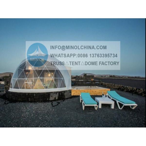 HotDIP Galvanized Geo Tent Dome With Heat Proof Aluminium Layer