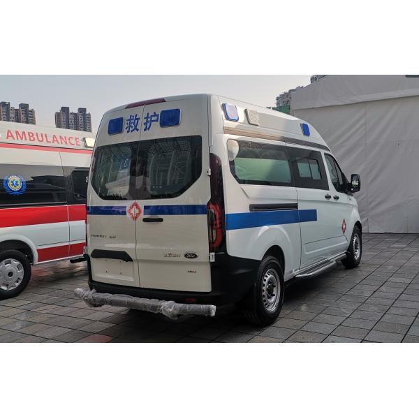 White Ford Transit Ambulance 8 Seaters Gasoline Medical Ambulance