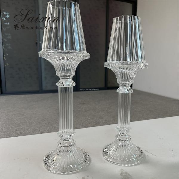 Новый дизайн кристаллической свечи для свадебного украшения