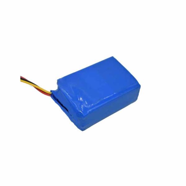 13.32Wh 3.7V 3600mAh Lithium Polymer Rechargeable Battery, Blue Heat‑shrink Wrapped Soft Pack Li‑po Battery with Red Black Wires for Portable Devices, CE Certified
