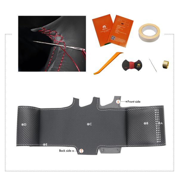 Customized High Quality PU Leather Steering Cover For Tesla Model 3 2023 2024