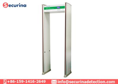 Caminhada do metal de 100 frequências através da porta, indicador das barras de luz do diodo emissor de luz dos detectores de metais do corpo
