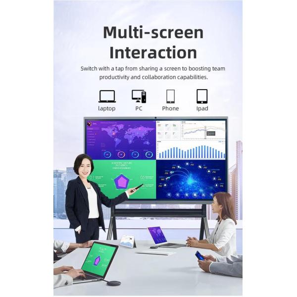 55 Inch 4K Screen Panel Smart Display Touch Screen Demo Board With Windows System