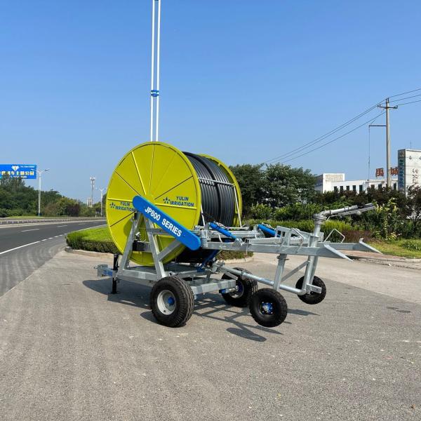Hose Reel Sprinkler Irrigation Equipment 14-34m3/h For Farm