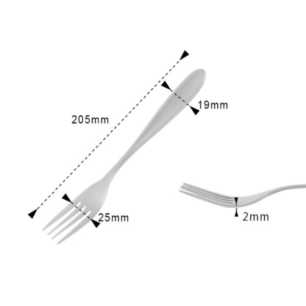Sandblasted Titanium Camping Parts Flatware Spoon Fork Titanium Cutlery Set