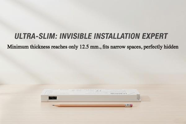 12V 24V LED Driver 15W 60W 100W Ultra Slim LED Power Supply 12.5mm Thickness Transformer for Kitchen Cabinet Furniture Lighting RoHS