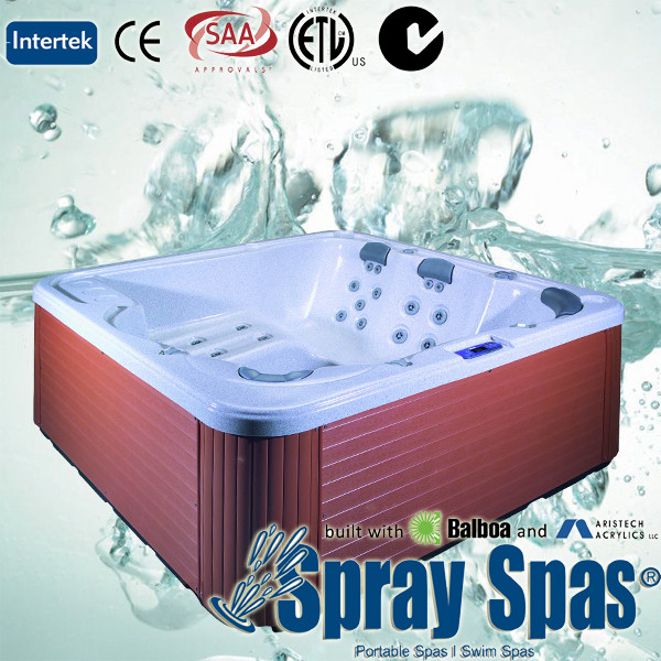 1800L and 6 seats acrylic whirlpool massage home hydro hot tub with 49pcs massage jet