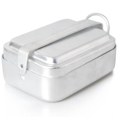 Tactical outdoor gear Aluminum Mess Tin Food Grade Tactical Outdoor Gear BPA Free With Cover