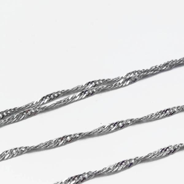 DIY Jewelry Necklace Accessories Love Pearl Platinum Plated Water Wave Chain