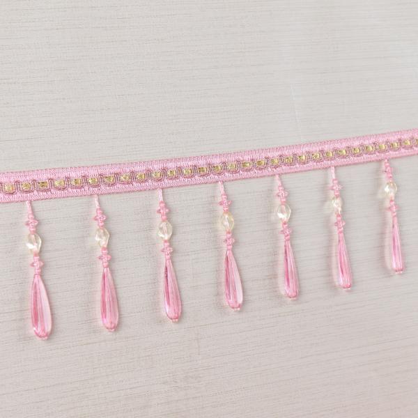 Handmade fashionable chain beads lace tassels fringes for curtain/sofa/pillow decoration