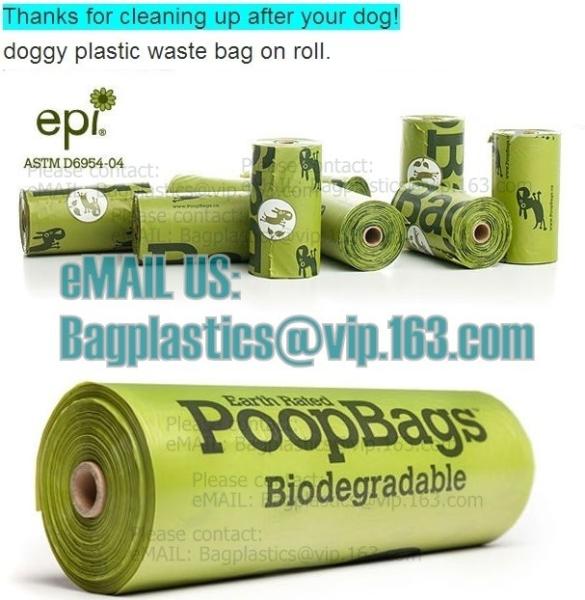 compostable custom printed t-shirt plastic bag with own logo, cornstarch made 100% biodegradable