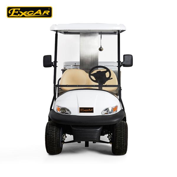 EXCAR Aluminum 2 Seats Food Golf Cart With ADC Motor PC Windshield