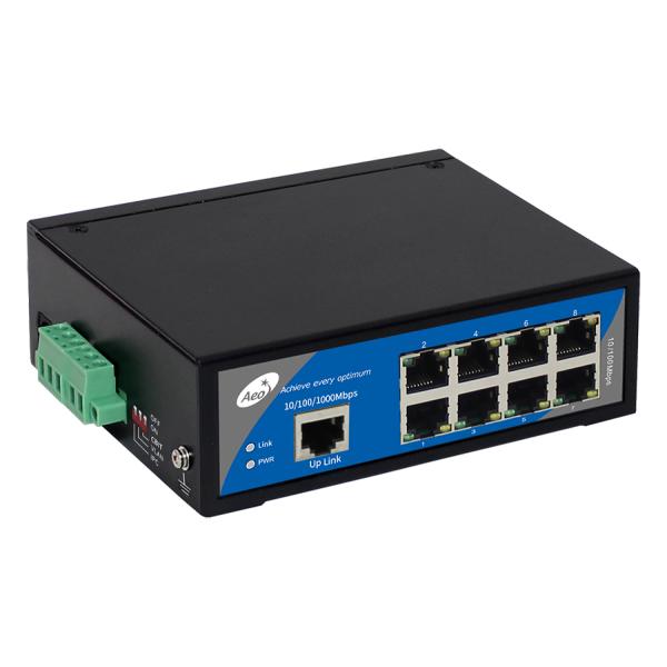 Переключатель IEEE802.3 промышленный POE, переключатель 8 гаван POE с uplink 1 гигабита