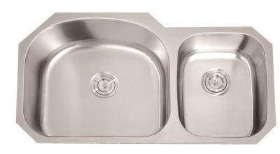 Gota na banca da cozinha dobro 37 do dreno do dobro da bacia L X 20 dimensão de W