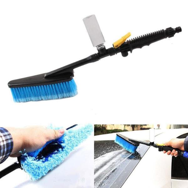 Multifunctional Soft Bristle Car Detailing Brush With Foam Bottle