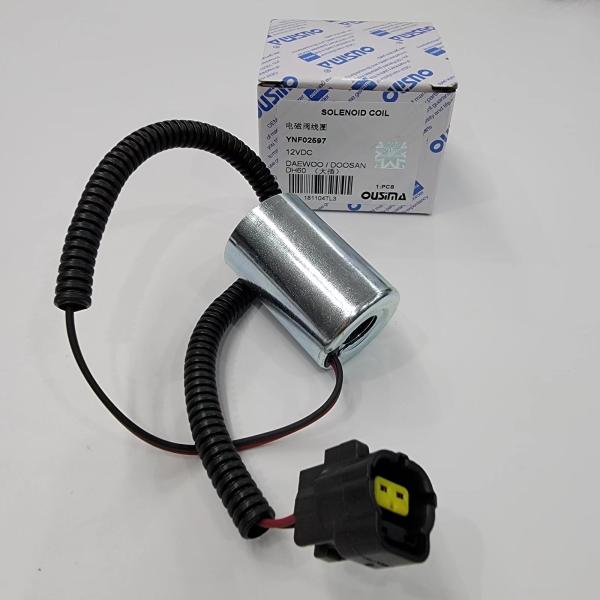 YNF02597 12V Solenoid Valve Coil For Daewoo DH60-5 DH60-7 Electric Part