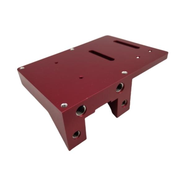 Piezas de mecanizado de precisión CNC de recipiente cilíndrico de aluminio con anodizado duro