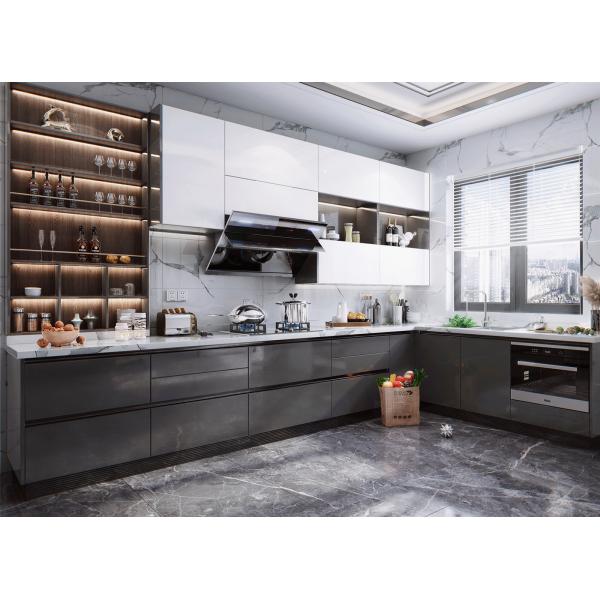 Design de cozinha moderna e armários de cozinha modular Design gráfico Tabela de melamina