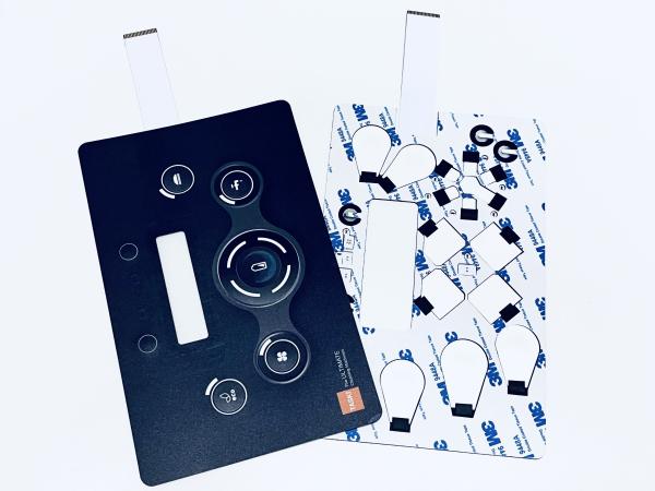 High Effective LED Membrane Switch Flexible Membrane Switch Industrial With 3M Rear Adhesive