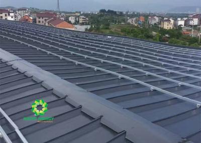 Sistema de serviço público da montagem do telhado liso de painel solar de grande escala para o telhado industrial