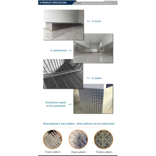 Aluminium Checker Plate 1050 1100 3003 5052 Aluminum Embossed Sheet for Refrigerator Use