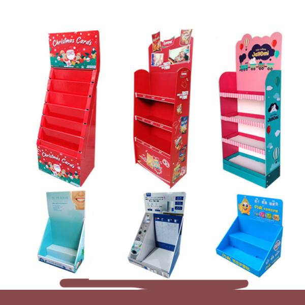 Counter Paper Display Box Commercial Sectional Display Furniture for Advertising